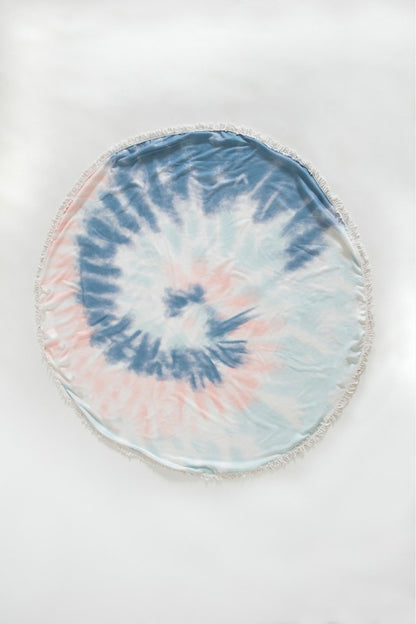 Justin Taylor Dreamland Tie Dye Round Beach Towel - UrbanEthereal