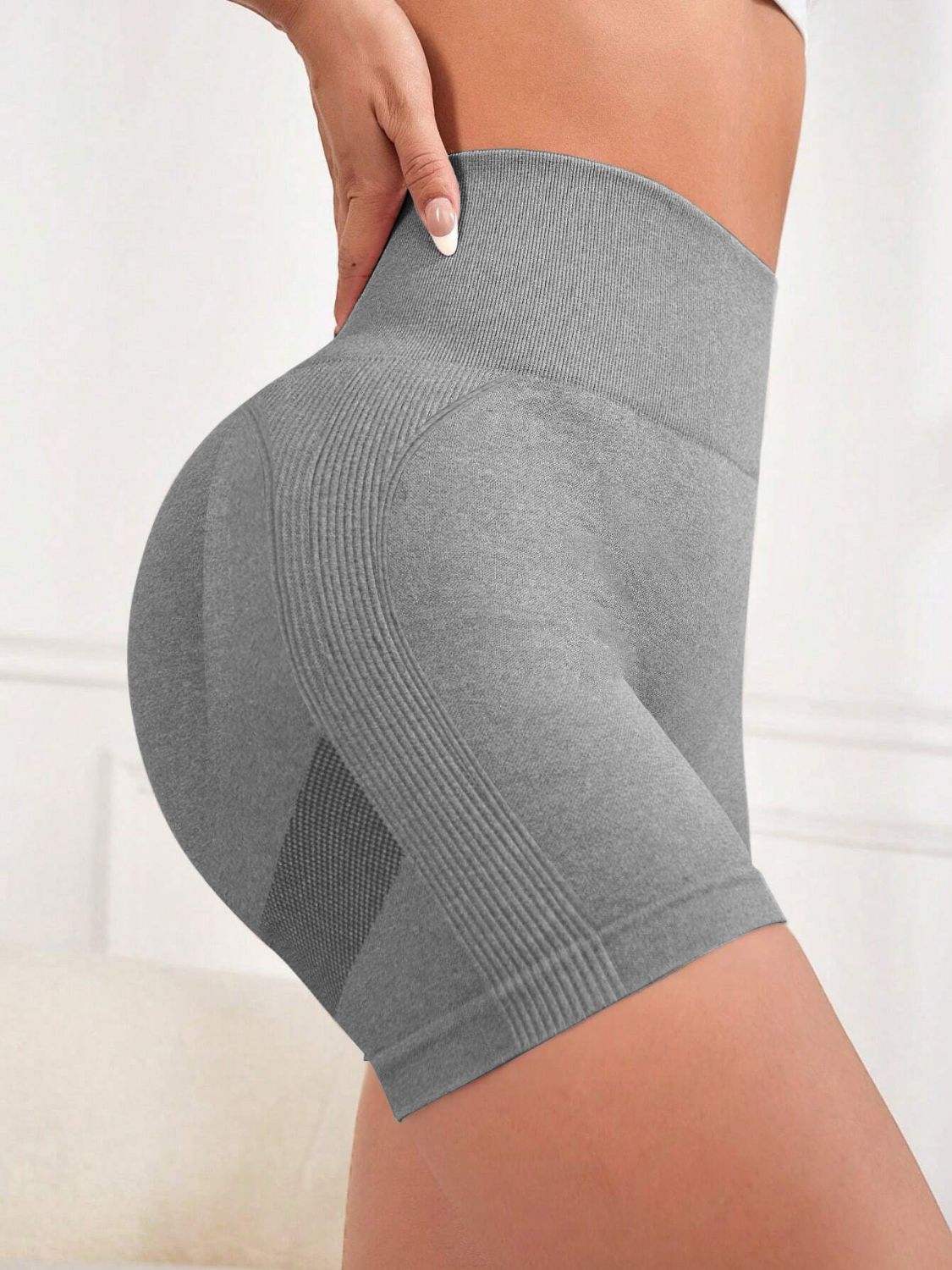 High Waist Active Shorts - UrbanEthereal