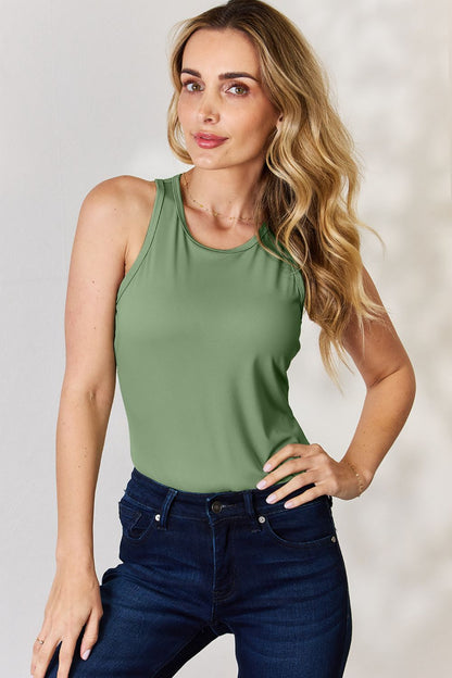 Basic Bae Full Size Round Neck Racerback Tank - UrbanEthereal