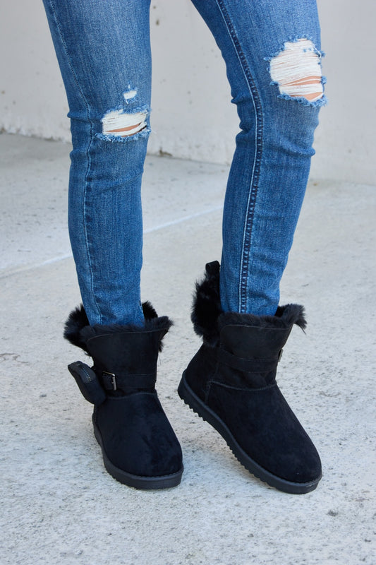 Forever Link Plush Thermal Flat Boots - UrbanEthereal