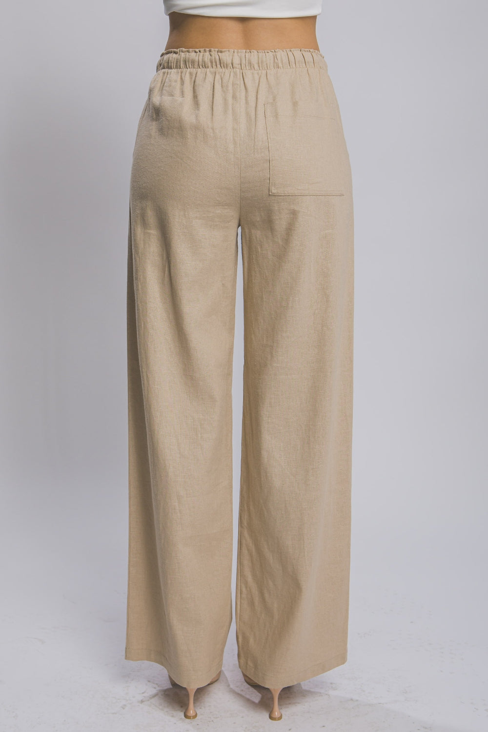 Love Tree Drawstring Wide Leg Pants with Pockets - UrbanEthereal