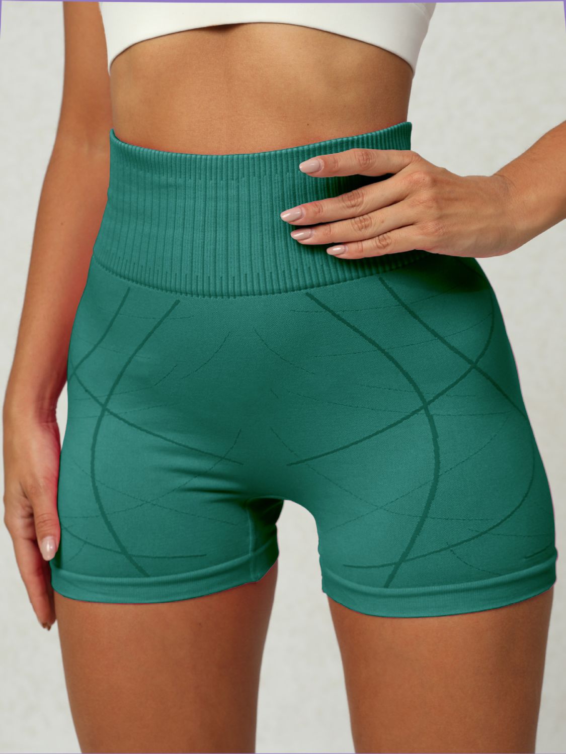 High Waist Active Shorts - UrbanEthereal