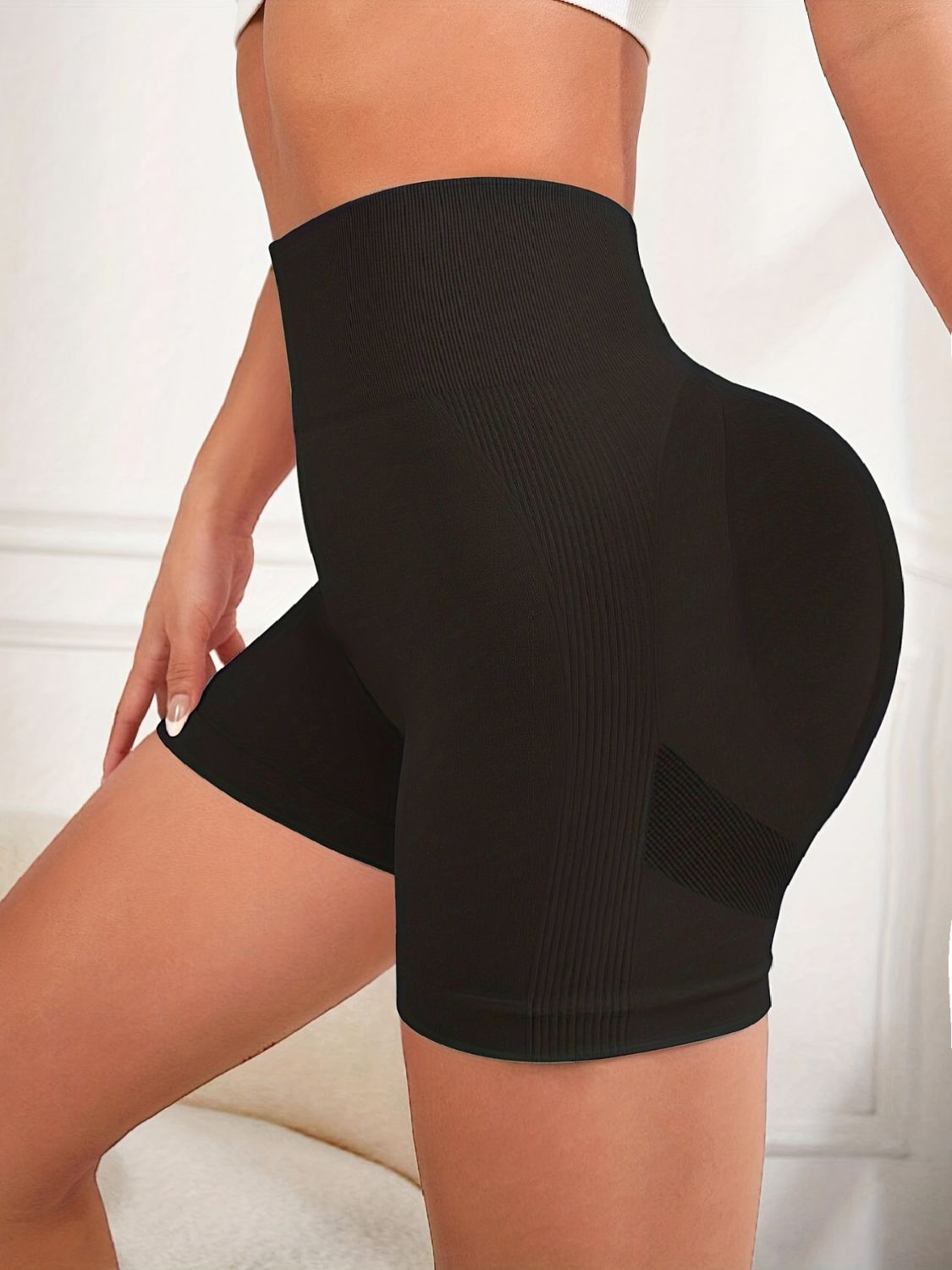 High Waist Active Shorts - UrbanEthereal