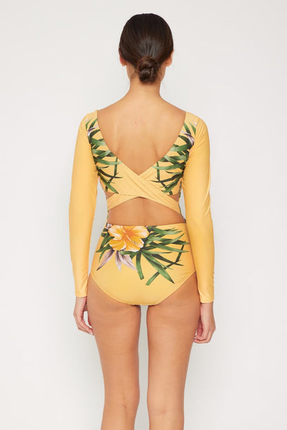 Marina West Swim Cool Down Longsleeve One-Piece Swimsuit - UrbanEthereal