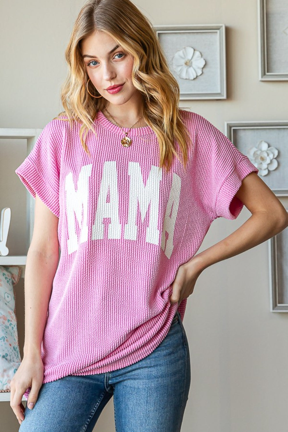 Heimish Full Size Letter Graphic Short Sleeve T-Shirt - UrbanEthereal