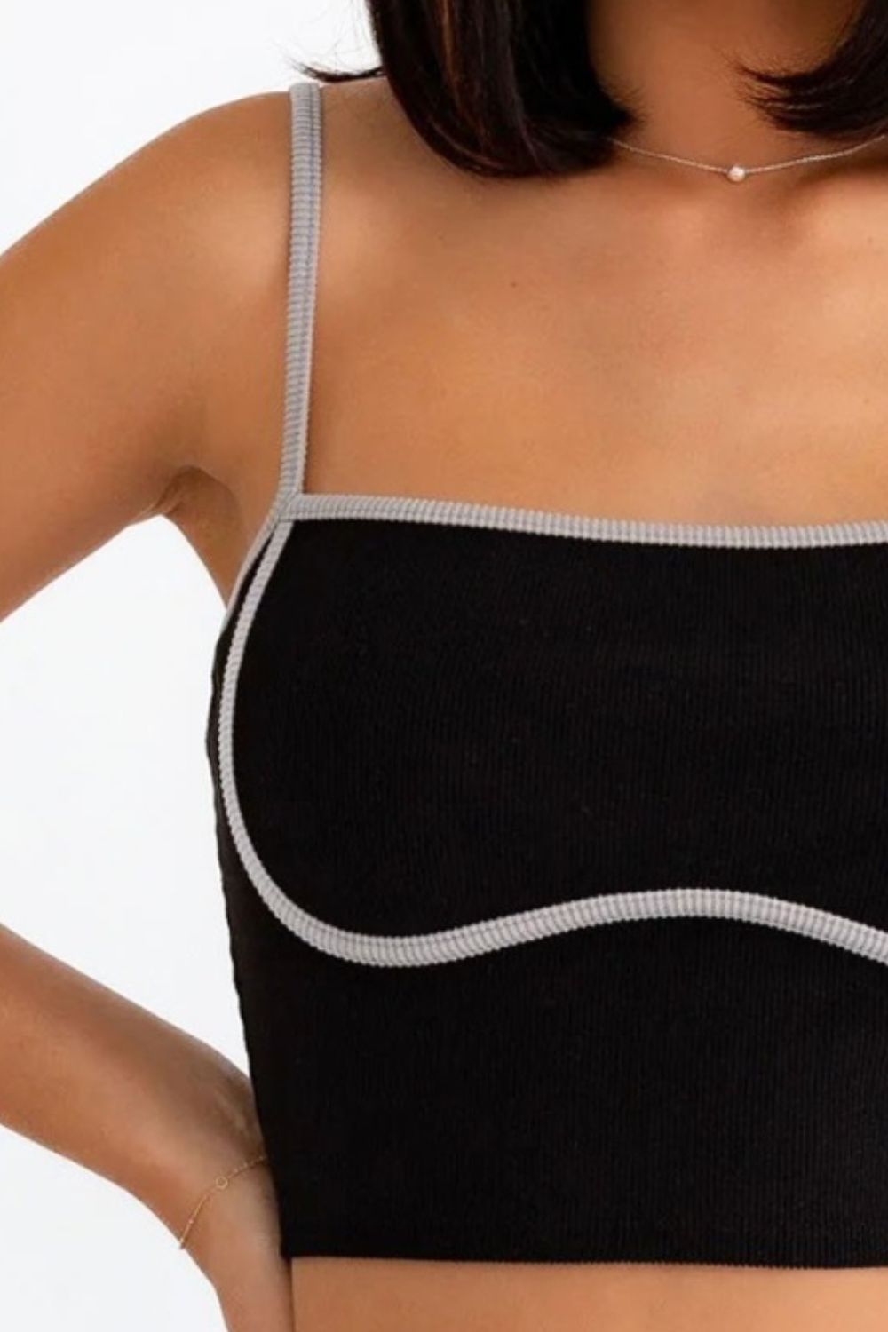 Le Lis Ribbed Crop Cami and High Waist Brushed Leggings Set - UrbanEthereal