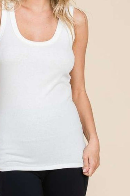 Culture Code Full Size Ribbed Scoop Neck Tank