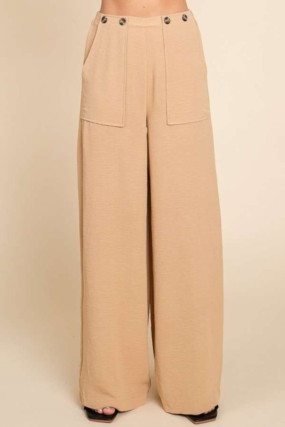 Culture Code Full Size High Waist Wide Leg Cargo Pants - UrbanEthereal