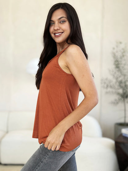 Basic Bae Full Size Lace Detail V-Neck Cutout Cami - UrbanEthereal