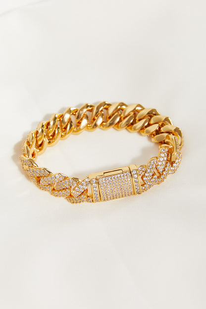 Alloy Inlaid Zircon Bracelet - UrbanEthereal