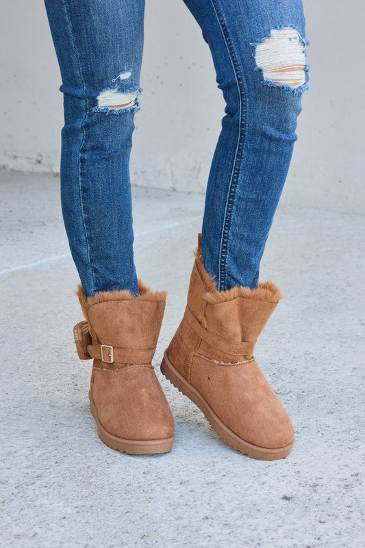 Forever Link Plush Thermal Flat Boots - UrbanEthereal