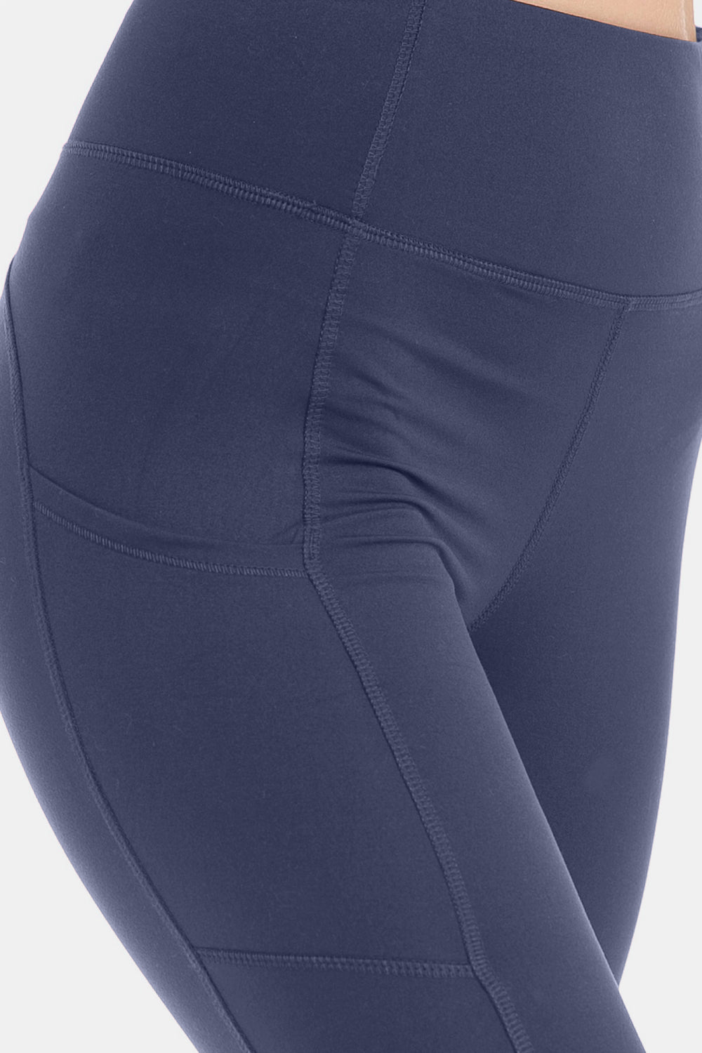 Leggings Depot High Waist Wide Waistband Leggings - UrbanEthereal