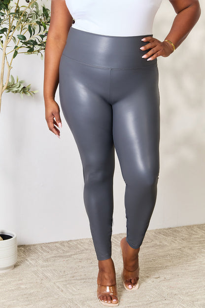 LOVEIT Full Size Wide Waistband High Waist Leggings - UrbanEthereal