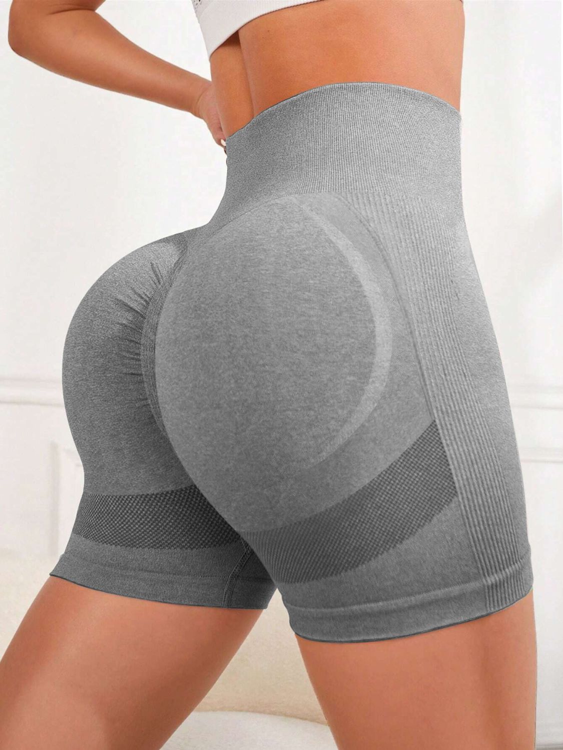 High Waist Active Shorts - UrbanEthereal