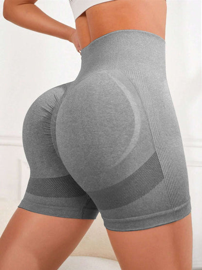 High Waist Active Shorts - UrbanEthereal