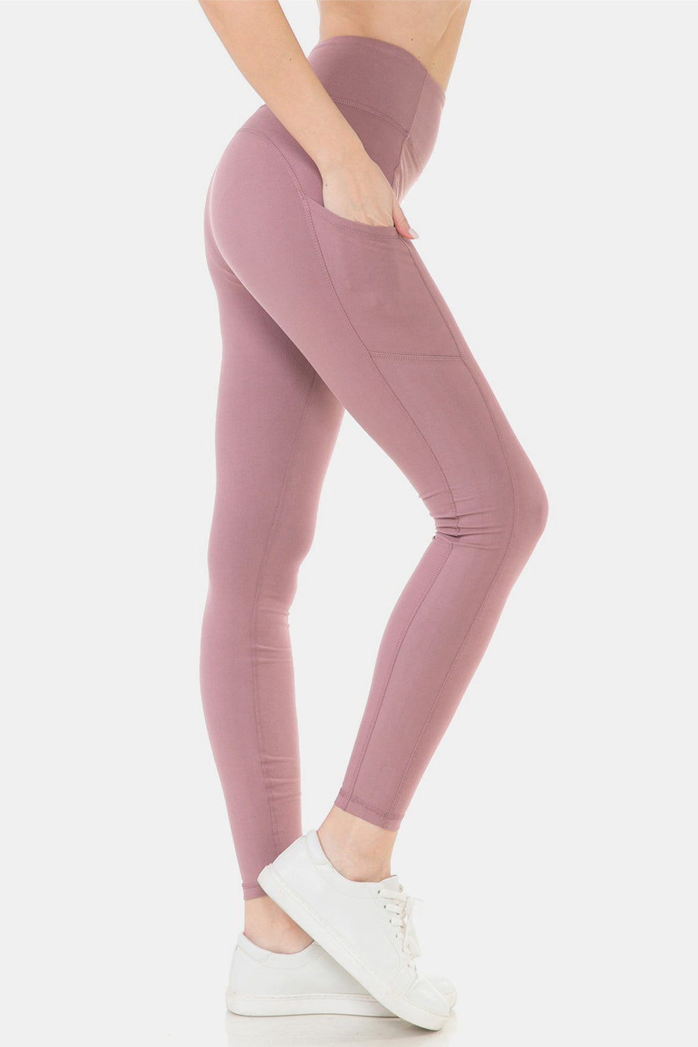 Leggings Depot Wide Waistband High Waist Leggings - UrbanEthereal