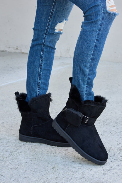 Forever Link Plush Thermal Flat Boots - UrbanEthereal