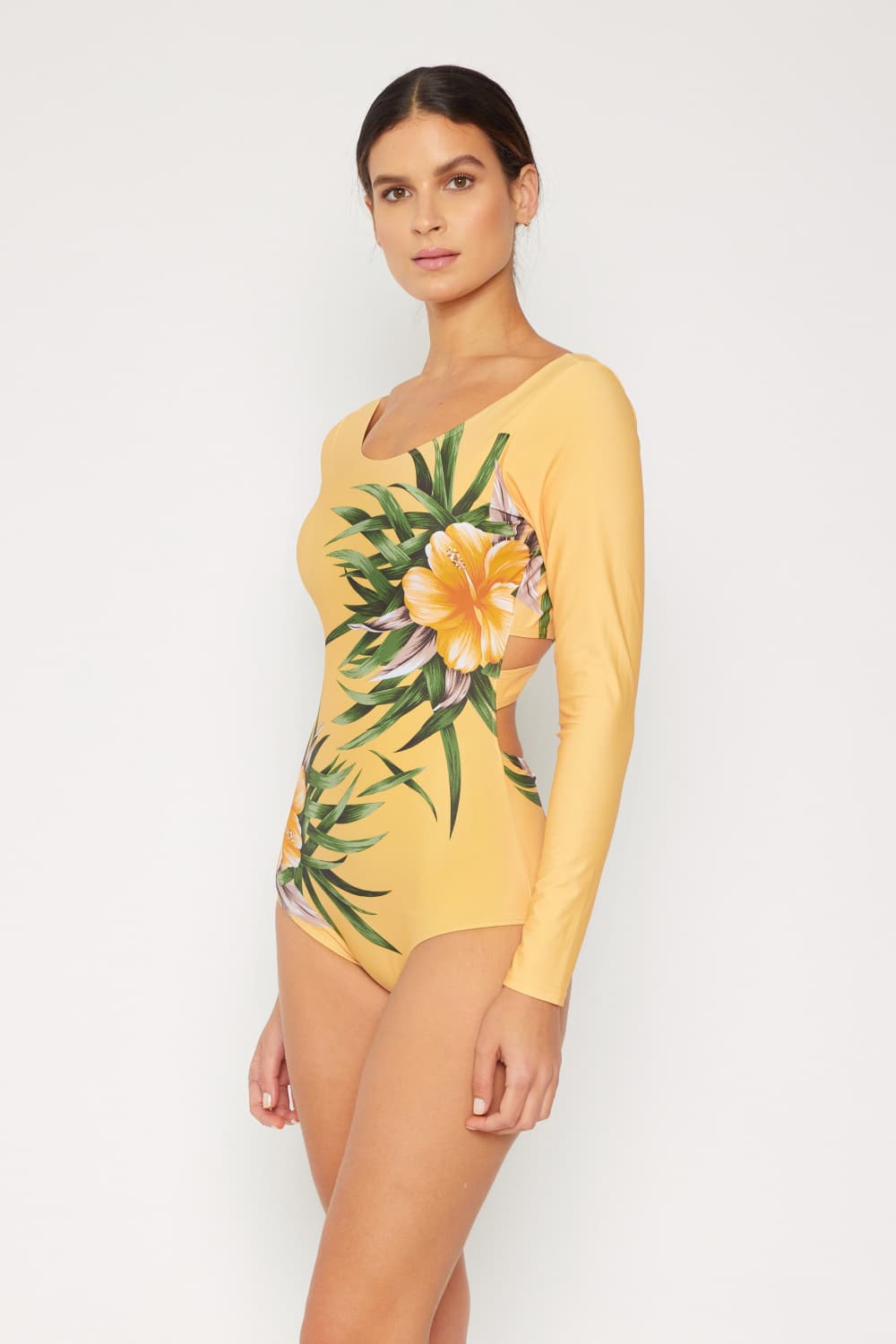 Marina West Swim Cool Down Longsleeve One-Piece Swimsuit - UrbanEthereal