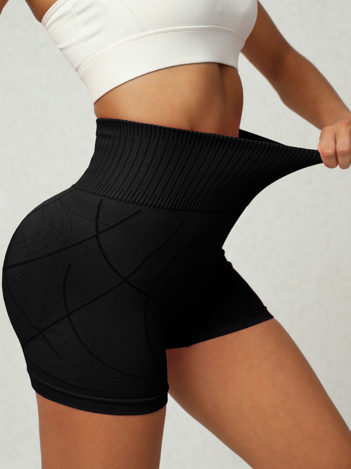 High Waist Active Shorts - UrbanEthereal