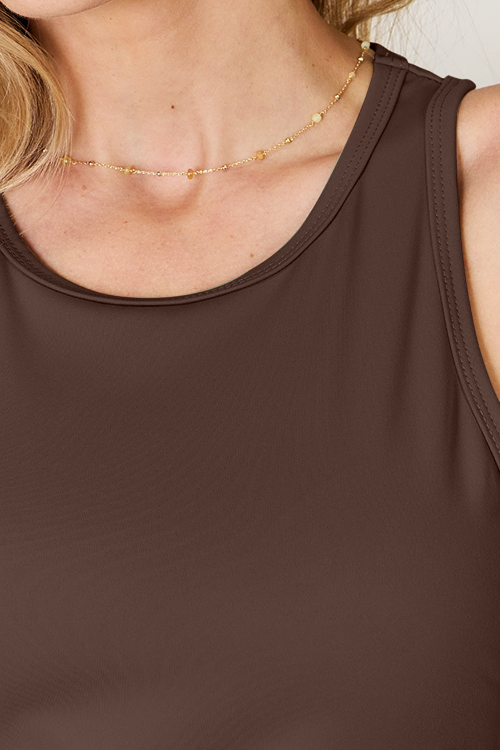 Basic Bae Full Size Round Neck Racerback Tank - UrbanEthereal