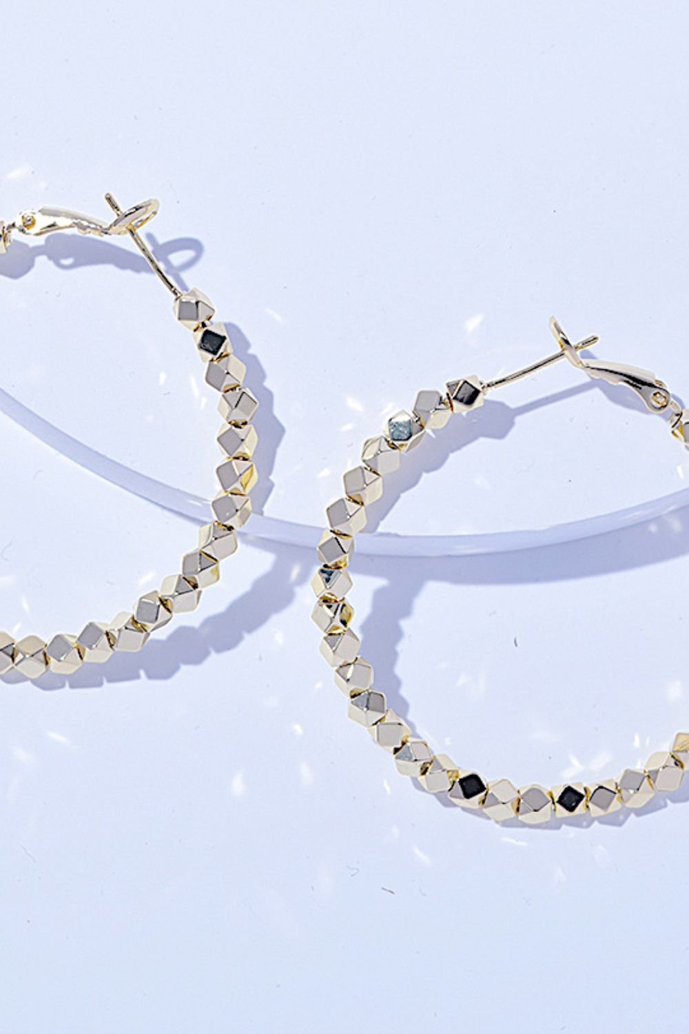 Alloy Hoop Earrings - UrbanEthereal