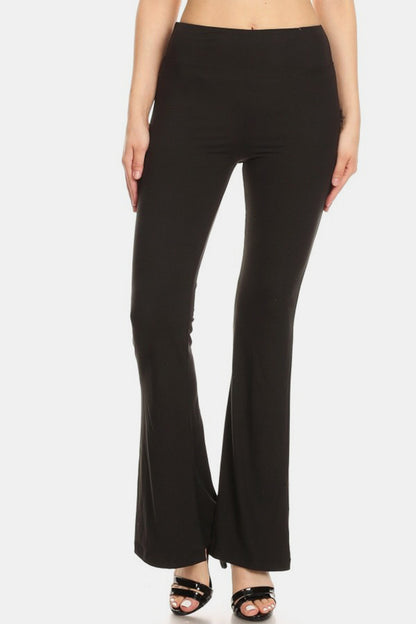 Leggings Depot High Waist Flare Leggings - UrbanEthereal