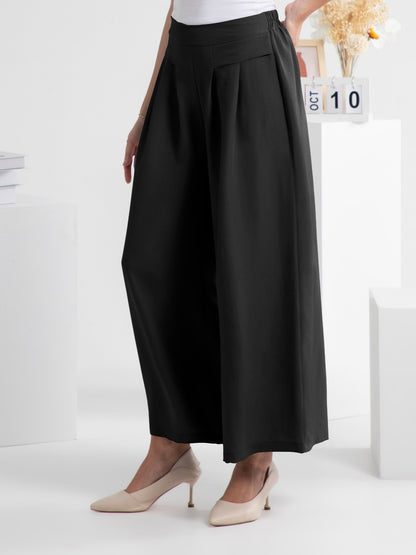 FAM-FAM Wide Leg Elastic Waist Pants