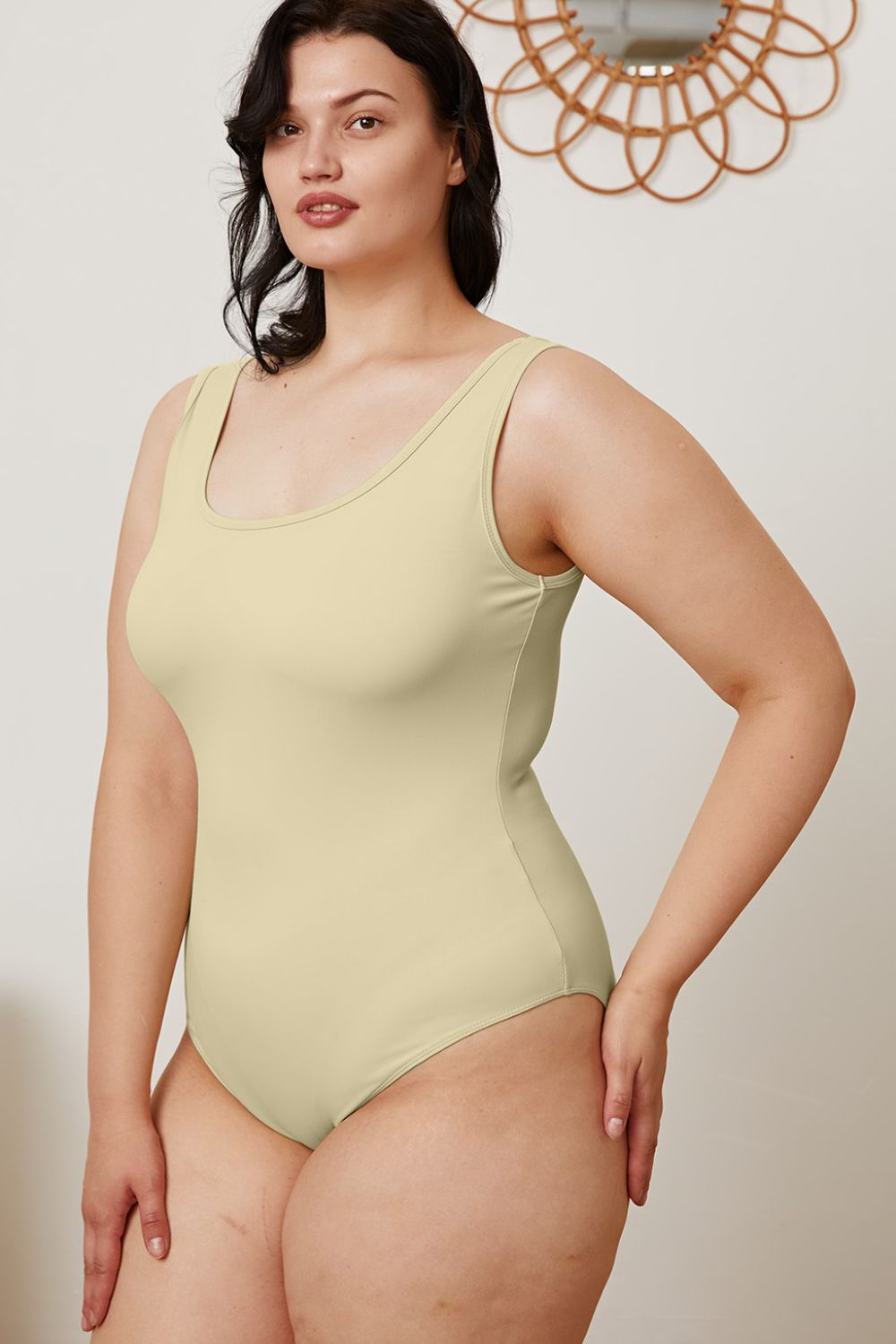 Basic Bae Full Size Square Neck Sleeveless Bodysuit - UrbanEthereal