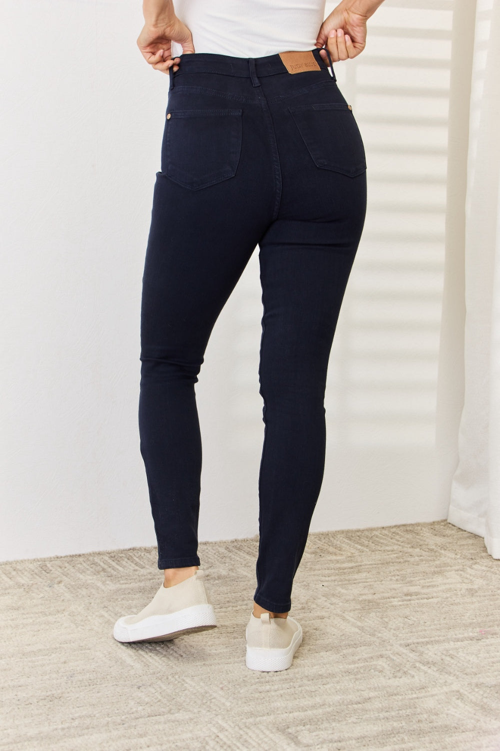 Judy Blue Full Size Garment Dyed Tummy Control Skinny Jeans - UrbanEthereal