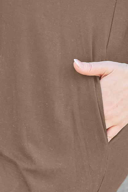 Basic Bae Full Size Round Neck Short Sleeve Dress with Pockets - UrbanEthereal