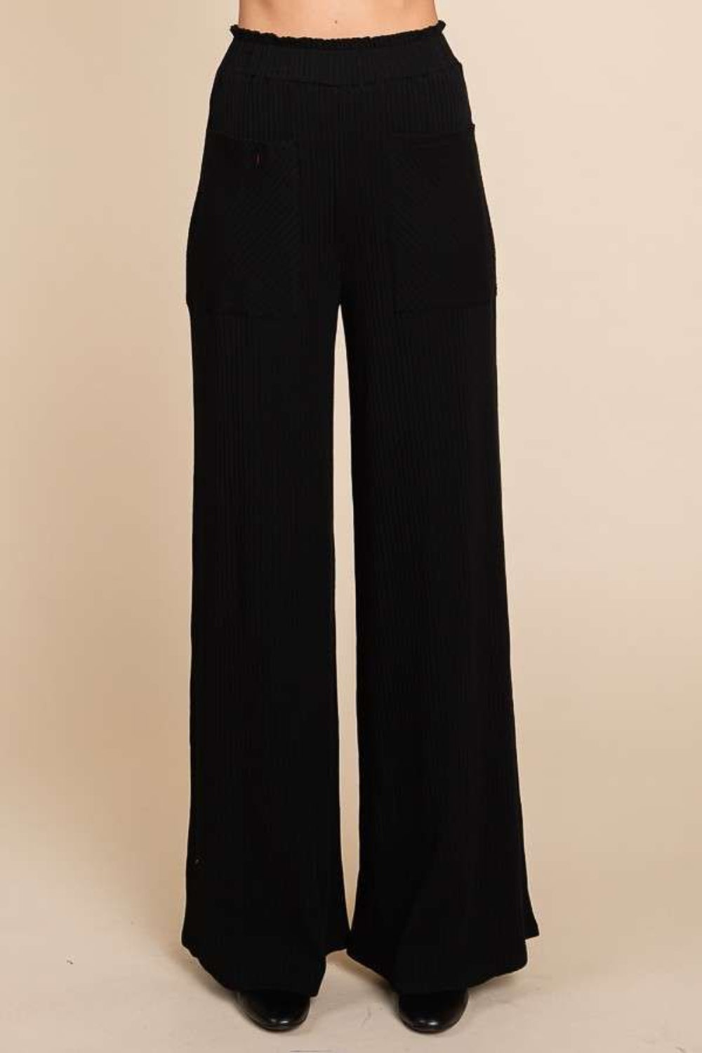 Culture Code Full Size High Waist Wide Leg Pants - UrbanEthereal