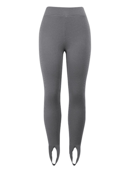 Ribbed Mid Waist Leggings