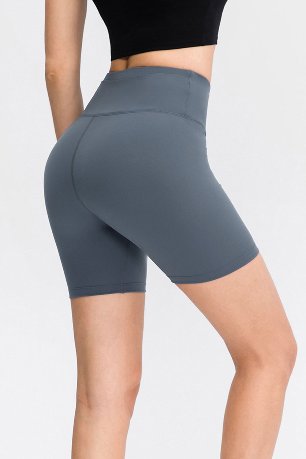 Wide Waistband Sports Shorts