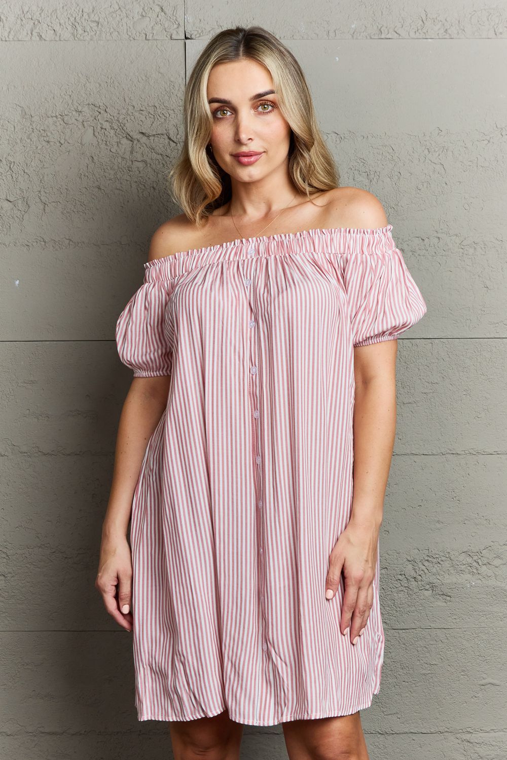 Ninexis Show Compassion Off The Shoulder Mini Dress - UrbanEthereal