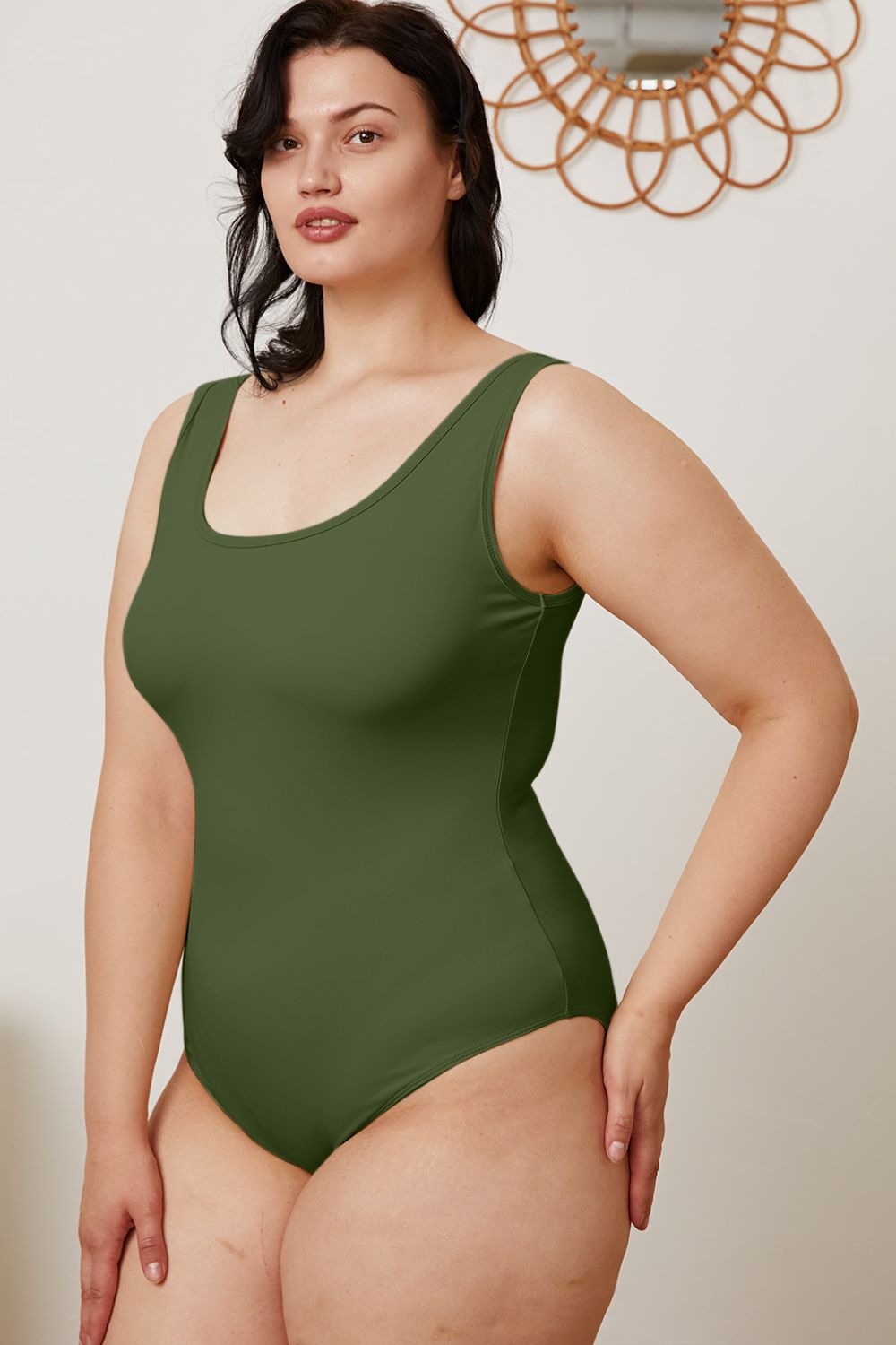 Basic Bae Full Size Square Neck Sleeveless Bodysuit - UrbanEthereal