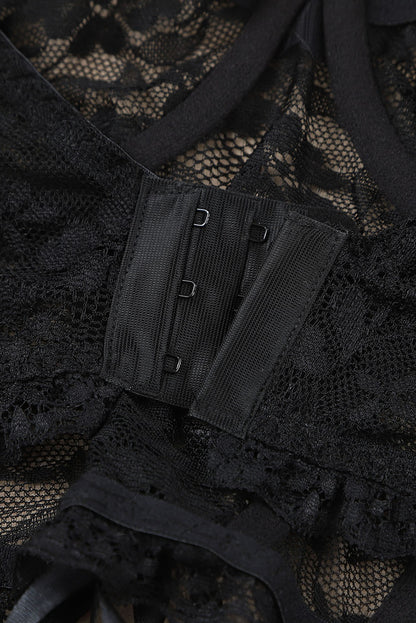 Lace-Up Lace Bralette - UrbanEthereal