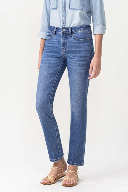 Lovervet Full Size Maggie Midrise Slim Ankle Straight Jeans - UrbanEthereal