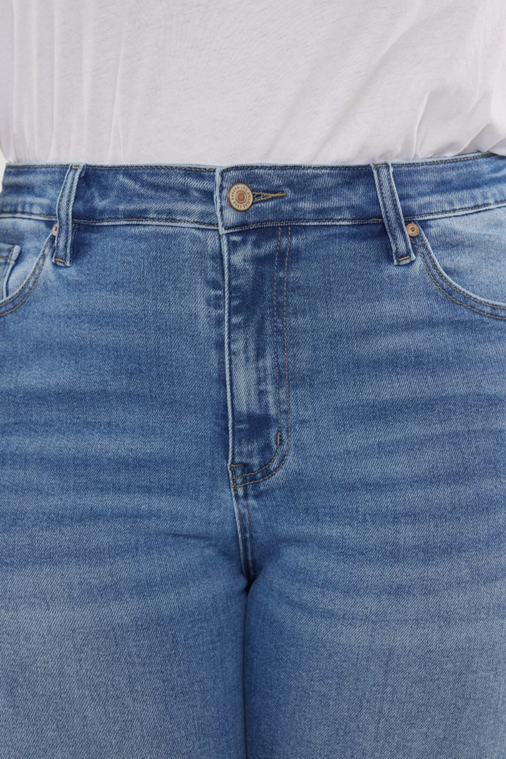 Kancan Full Size Cat's Whiskers High Waist Jeans - UrbanEthereal