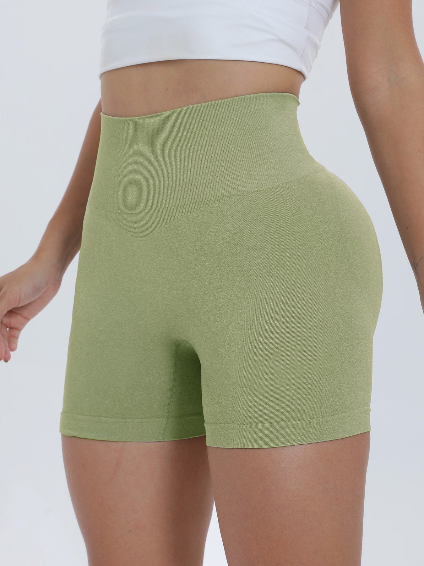 High Waist Active Shorts - UrbanEthereal