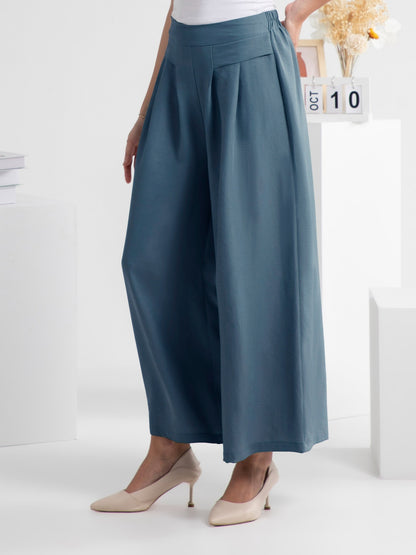 FAM-FAM Wide Leg Elastic Waist Pants