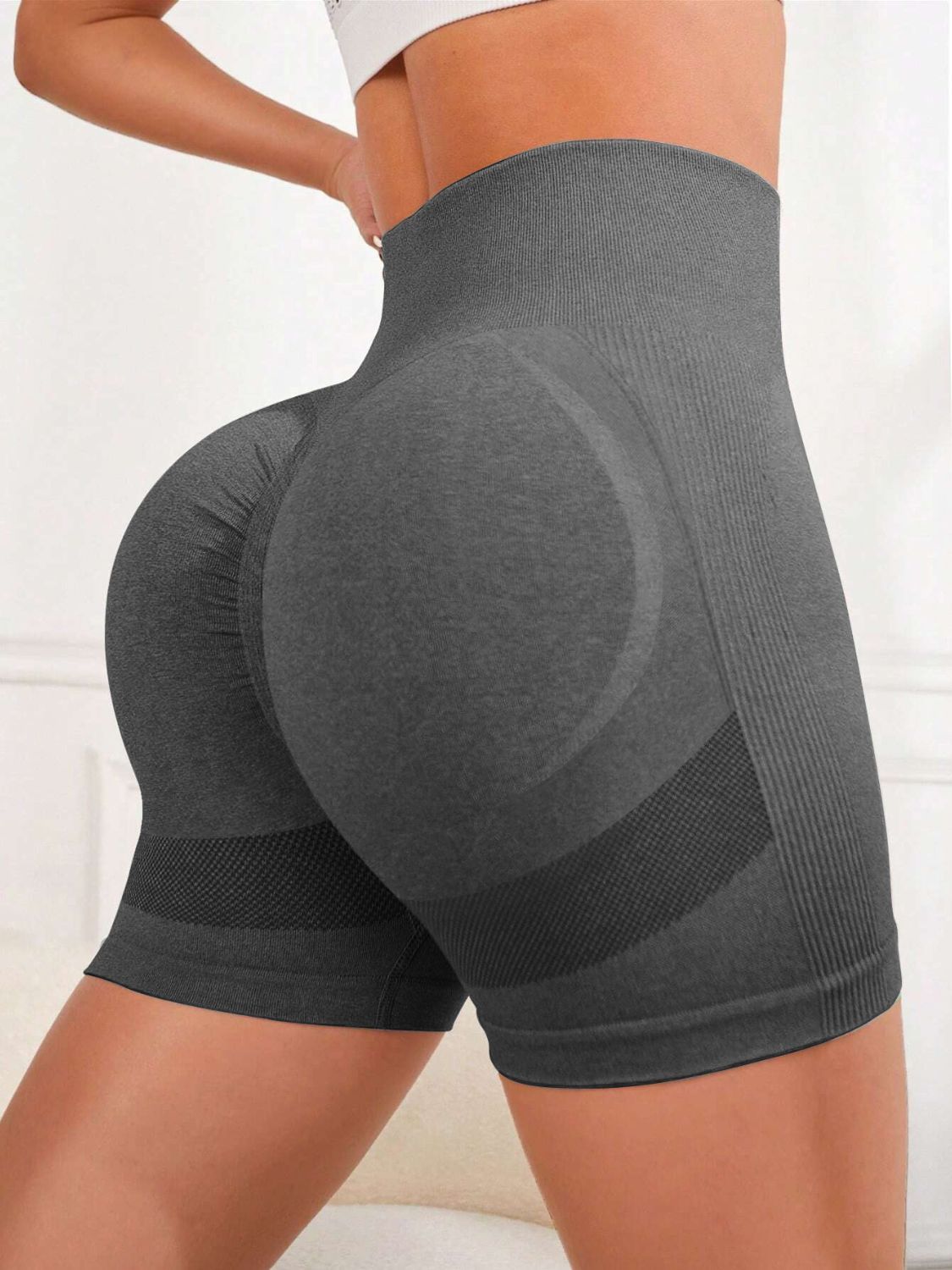 High Waist Active Shorts - UrbanEthereal