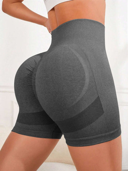 High Waist Active Shorts - UrbanEthereal