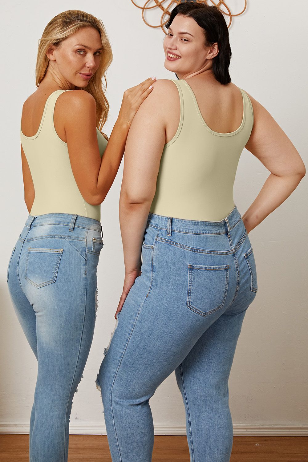 Basic Bae Full Size Square Neck Sleeveless Bodysuit - UrbanEthereal