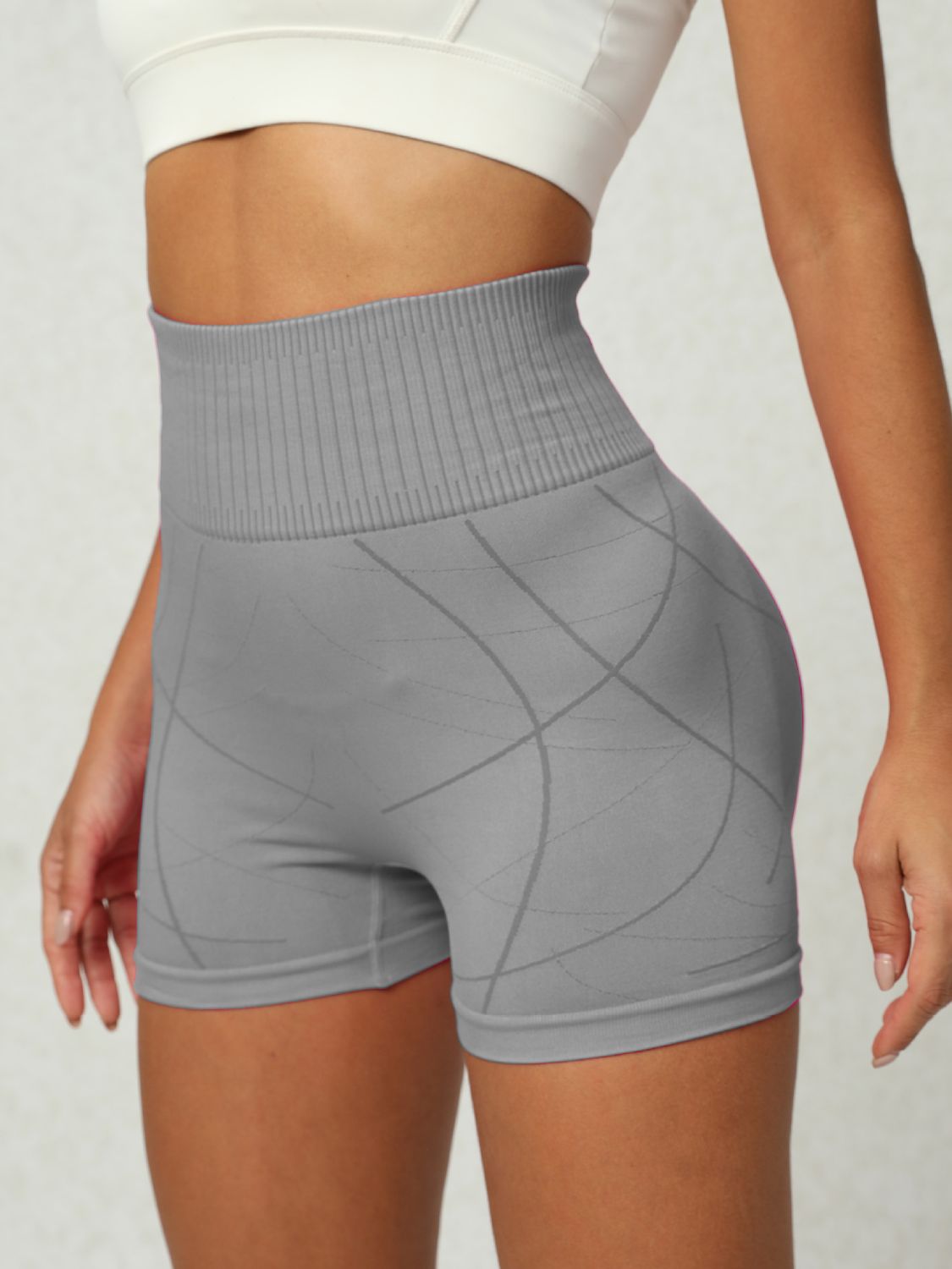 High Waist Active Shorts - UrbanEthereal