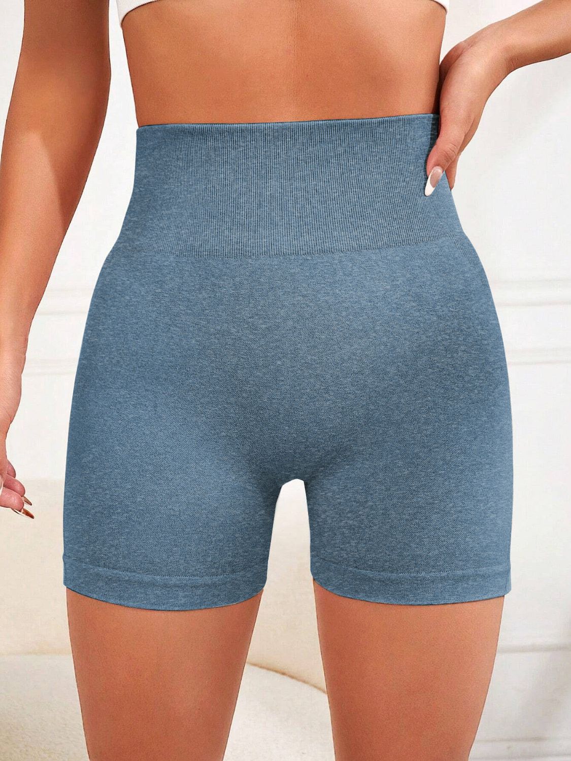 High Waist Active Shorts - UrbanEthereal