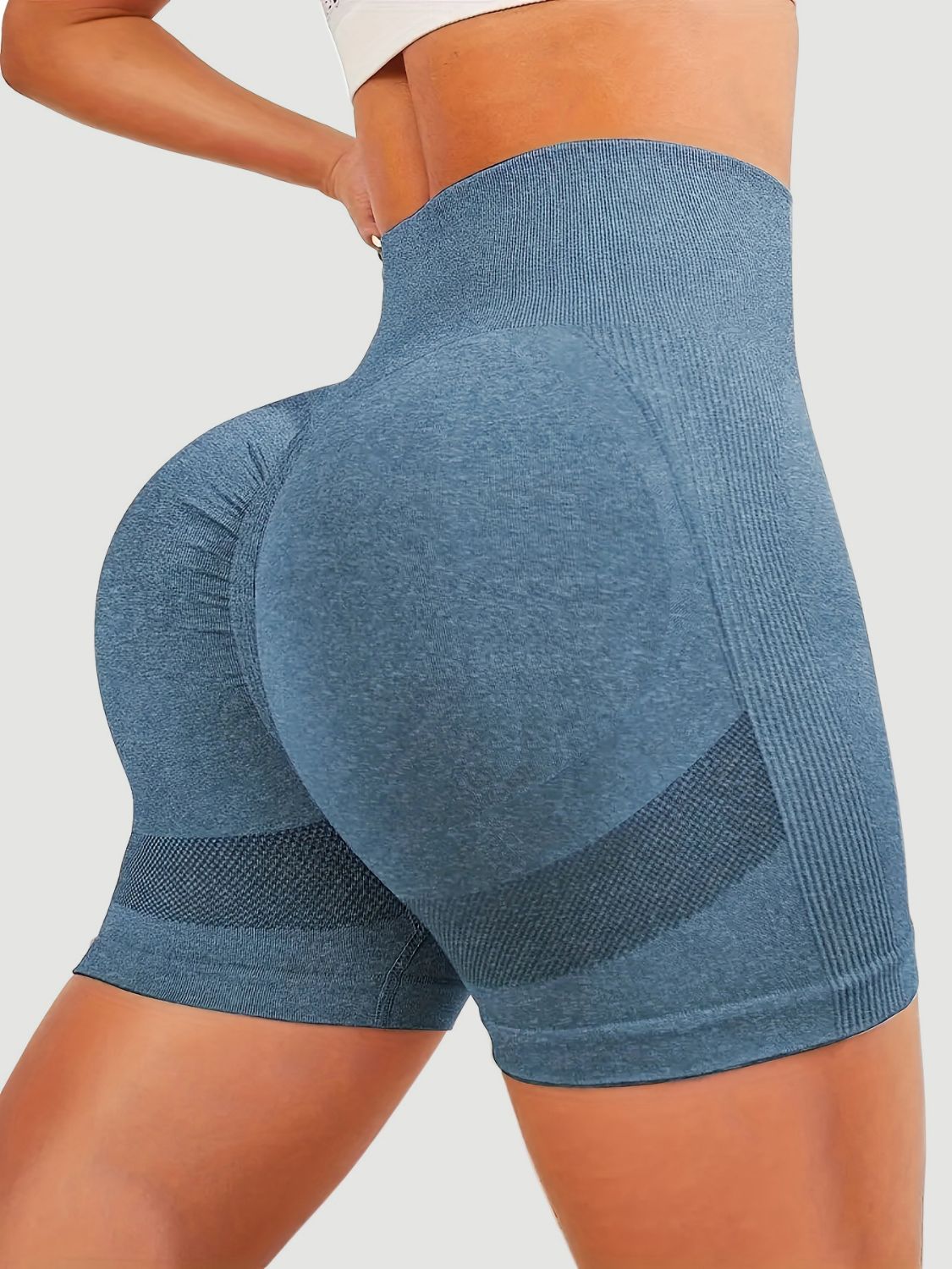 High Waist Active Shorts - UrbanEthereal