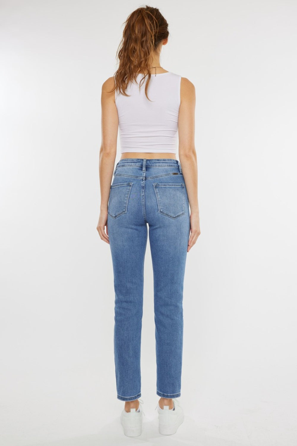 Kancan Full Size Cat's Whiskers High Waist Jeans - UrbanEthereal