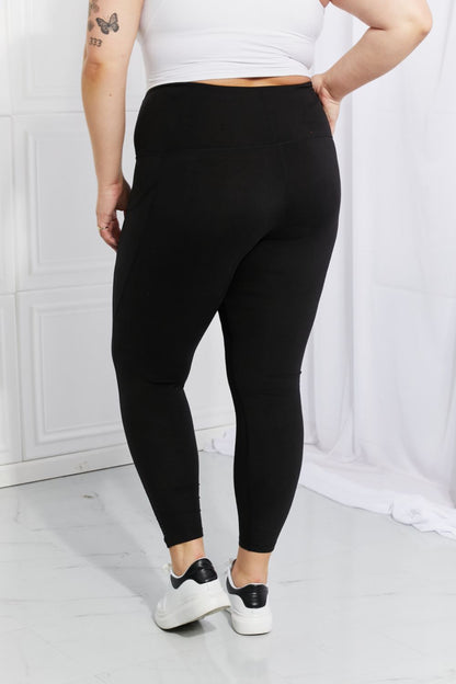 Leggings Depot Full Size Strengthen and Lengthen Reflective Dot Active Leggings - UrbanEthereal