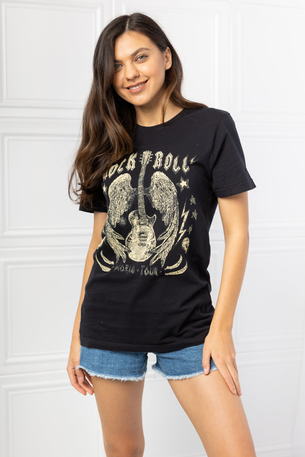 mineB Full Size Rock & Roll Graphic Tee - UrbanEthereal