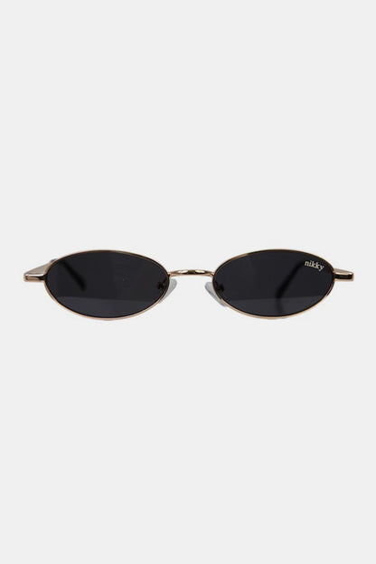 Nicole Lee USA Metal Frame Finley Oval Sunglasses - UrbanEthereal